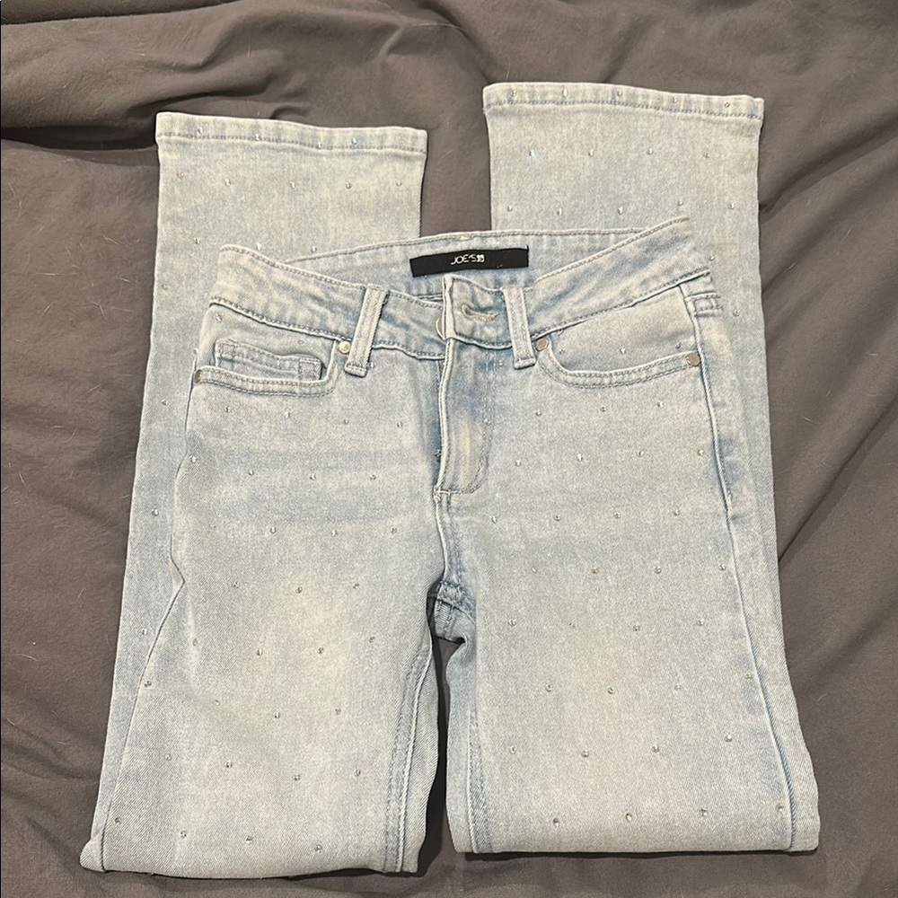 Joe's Jeans Light Blue Rhinestone-Accent Kids Jeans